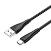 BWOO Kábel USB - USB-C 1m 27W 3A Fekete BO-X318C - 0. kép