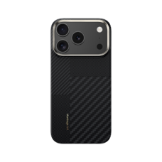  iPhone 17 Pro Max fekete Benks Montage Magnetic Armor Air Kevlar tok fém kerettel 600D+1500D (MB70)