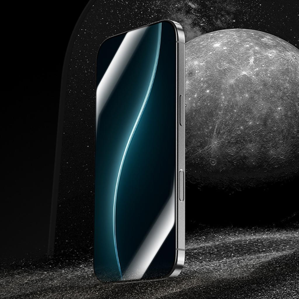 iPhone 17 / iPhone 16 Pro fekete Benks Edzett üveg Glass Warrior HD üvegfólia telepítő kerettel - 12