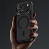  iPhone 17 Pro fekete Benks mágneses Mist tok fémkerettel (0069) (Kamera vezérlő gomb) tok - 1. kép