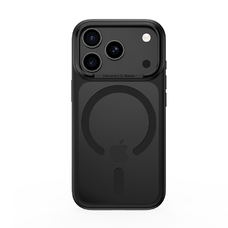  iPhone 17 Pro fekete Benks mágneses Mist tok fémkerettel (0069) (Kamera vezérlő gomb) tok
