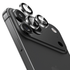  iPhone 17 Pro/17 Pro Max kamerára fekete Benks edzett üveg Glass Warrior metal lencsevédő (lencse 3 darab) üvegfólia - 1. kép