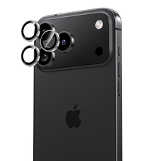  iPhone 17 Pro/17 Pro Max kamerára fekete Benks edzett üveg Glass Warrior metal lencsevédő (lencse 3 darab) üvegfólia