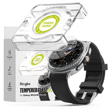 Ringke Tempered Glass Pro 2 darabos Samsung Galaxy Watch 8 Classic (46 mm) átlátszó üvegfólia