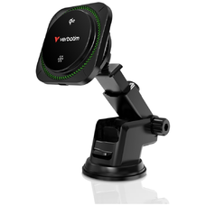 Verbatim n Drive Qi2 15W RGB CND-01 fekete autós telefontartó vezeték nélküli töltéssel