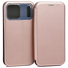 Beline fliptok mágneses iPhone 17 Pro Max tok rose gold