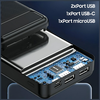 AWEI PowerBank P6K 20000mAh fekete 2xUSB/PD/Micro-USB - 4. kép