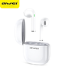 AWEI Bluetooth 5.0 T28 TWS fülhallgató + dokkolóállomás fehér - 0. kép