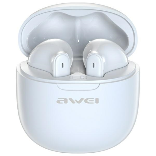 AWEI Bluetooth 5.3 T68 ENCTWS fülhallgató + dokkolóállomás fehér