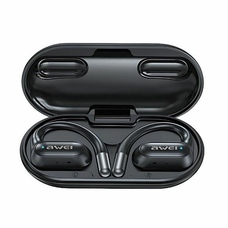 AWEI Bluetooth 5.4 fejhallgató OWS T93+ töltőállomás fekete
