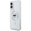 Karl Lagerfeld Button Choupette Fej Nyomtatott Logóval Mágneses Tok Samsung Galaxy S25 Edge fehér tok - 0. kép