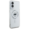 Karl Lagerfeld Button Choupette Fej Nyomtatott Logóval Mágneses Tok Samsung Galaxy S25 Edge fehér tok - 2. kép