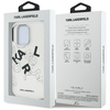  iPhone 16 Pro Max átlátszó Karl Lagerfeld IML Sketched Graphic tok - 2. kép