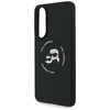 Karl Lagerfeld Szilikon Double Heads And Circle MagSafe Samsung Galaxy S25 Edge tok fekete - 4. kép
