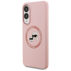Karl Lagerfeld Szilikon Kétfejű és Körtéri MagSafe Samsung Galaxy S25 Edge pink tok - 0. kép
