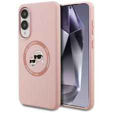 Karl Lagerfeld Szilikon Kétfejű és Körtéri MagSafe Samsung Galaxy S25 Edge pink tok