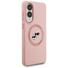 Karl Lagerfeld Szilikon Kétfejű és Körtéri MagSafe Samsung Galaxy S25 Edge pink tok - 2. kép