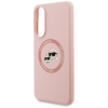 Karl Lagerfeld Szilikon Kétfejű és Körtéri MagSafe Samsung Galaxy S25 Edge pink tok - 4. kép
