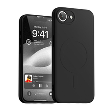 Mercury fél-szilikon MagSafe iPhone 16e fekete tok