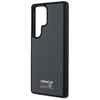 Red Bull Valódi Karbon Szálas Fényes Logós MagSafe Samsung Galaxy S25 Ultra tok Fekete Tok - 4. kép