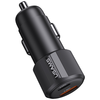 Autós töltő USAMS YT sorozat CC283 60W 1xUSB-A 1xUSB-C fekete - 2. kép