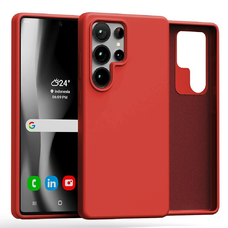 Mercury Szilikon Samsung Galaxy S25 Ultra tok piros