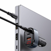 USAMS Autós Töltő 1xUSB+2xUSB-C C42 100W Gyors Töltés fekete - 1. kép
