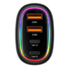 USAMS autós töltő 2xUSB-C 2xUSB-A C34 120W Gyors töltés kék CC169CC01 (US-CC169) - 2. kép