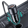 USAMS Autós töltő C40 3xUSB+2xUSB-C 165WPD+QC Gyors töltés fekete/fekete CC213CC01 (US-CC213) - 3. kép
