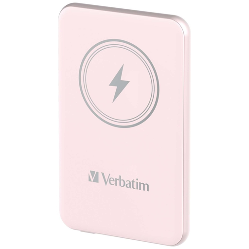 Verbatim Vezeték nélküli Mágneses Power Bank `n` Go 15W 5000mAh rózsaszín 32243
