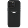  iPhone 16 Pro Max Fekete Aston Martin HC Bőr Victory Design tok - 1. kép