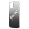 iPhone 12 Pro Max Guess GUHCP12LPCUGLSBK Glitter Gradient Script tok flitteres fekete - 4. kép