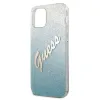 iPhone 12 Pro Max Guess GUHCP12LPCUGLSBL Glitter Gradient Script tok flitteres kék - 4. kép