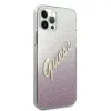 iPhone 12 Pro Max Guess GUHCP12LPCUGLSPI Glitter Gradient Script tok flitteres pink - 1. kép