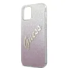 iPhone 12 Pro Max Guess GUHCP12LPCUGLSPI Glitter Gradient Script tok flitteres pink - 4. kép