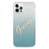 iPhone 12/ 12 Pro Guess GUHCP12MPCUGLSBL Glitter Gradient Script tok flitteres kék - 2. kép