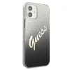 iPhone 12 mini Guess GUHCP12SPCUGLSBK Glitter Gradient Script tok flitteres fekete - 2. kép