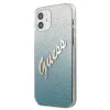 iPhone 12 mini Guess GUHCP12SPCUGLSBL Glitter Gradient Script tok flitteres kék - 0. kép