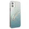 iPhone 12 mini Guess GUHCP12SPCUGLSBL Glitter Gradient Script tok flitteres kék - 2. kép