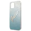 iPhone 12 mini Guess GUHCP12SPCUGLSBL Glitter Gradient Script tok flitteres kék - 4. kép