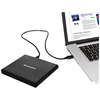 Verbatim Külső Slimline CD/DVD Író USB-A + USB-A/USB-A to USB-C Kábel fekete 98938 - 0. kép