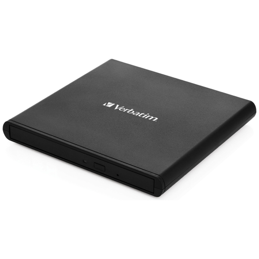 Verbatim Külső Slimline CD/DVD Író USB-A + USB-A/USB-A to USB-C Kábel fekete 98938