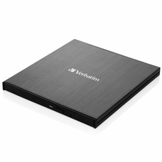 Verbatim Külső Slimline Blu-ray Ultra HD 4K Író + USB-C/USB-A Kábel fekete 43888