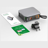 Powerbank 4smarts Lucid 3in1 Hybrid Charger 10000mAh 20W beépített USB-C / Lightning kábellel, ezüst - 2. kép