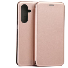 Beline Fliptok Mágneses Samsung A36 rózsaarany tok