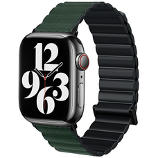 Beline Apple Watch Mágneses Pro Szíj 42/44/45/49mm Fekete/Zöld Fekete/Zöld Doboz