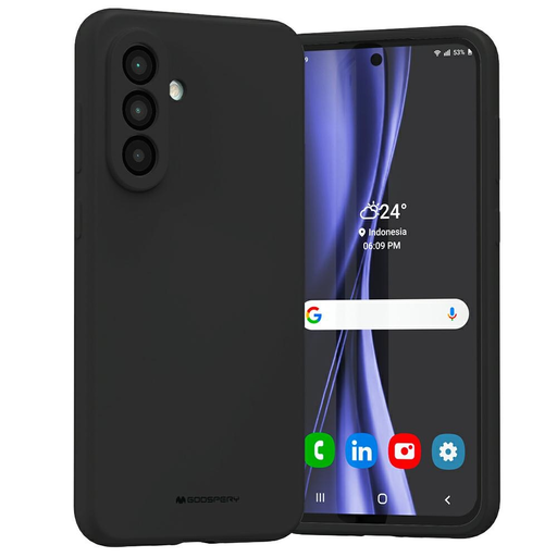 Mercury Szilikon tok Samsung Galaxy A56 fekete tok Mercury Szilikon tok Samsung Galaxy A56 fekete tok