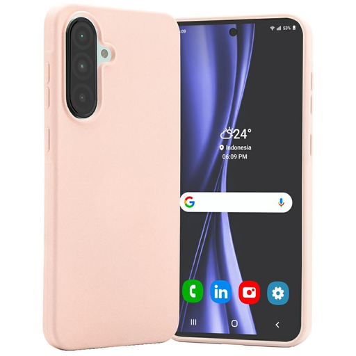 Mercury Soft tok Samsung Galaxy A56-hoz, rózsaszín-homok Mercury Soft tok Samsung Galaxy A56-hoz, rózsaszín-homok