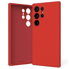 Mercury Silicone Samsung Galaxy S24 Ultra tok piros
