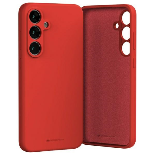 Mercury Silicone Samsung S24 FE S721 piros tok Mercury Silicone Samsung S24 FE S721 piros tok